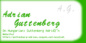 adrian guttenberg business card